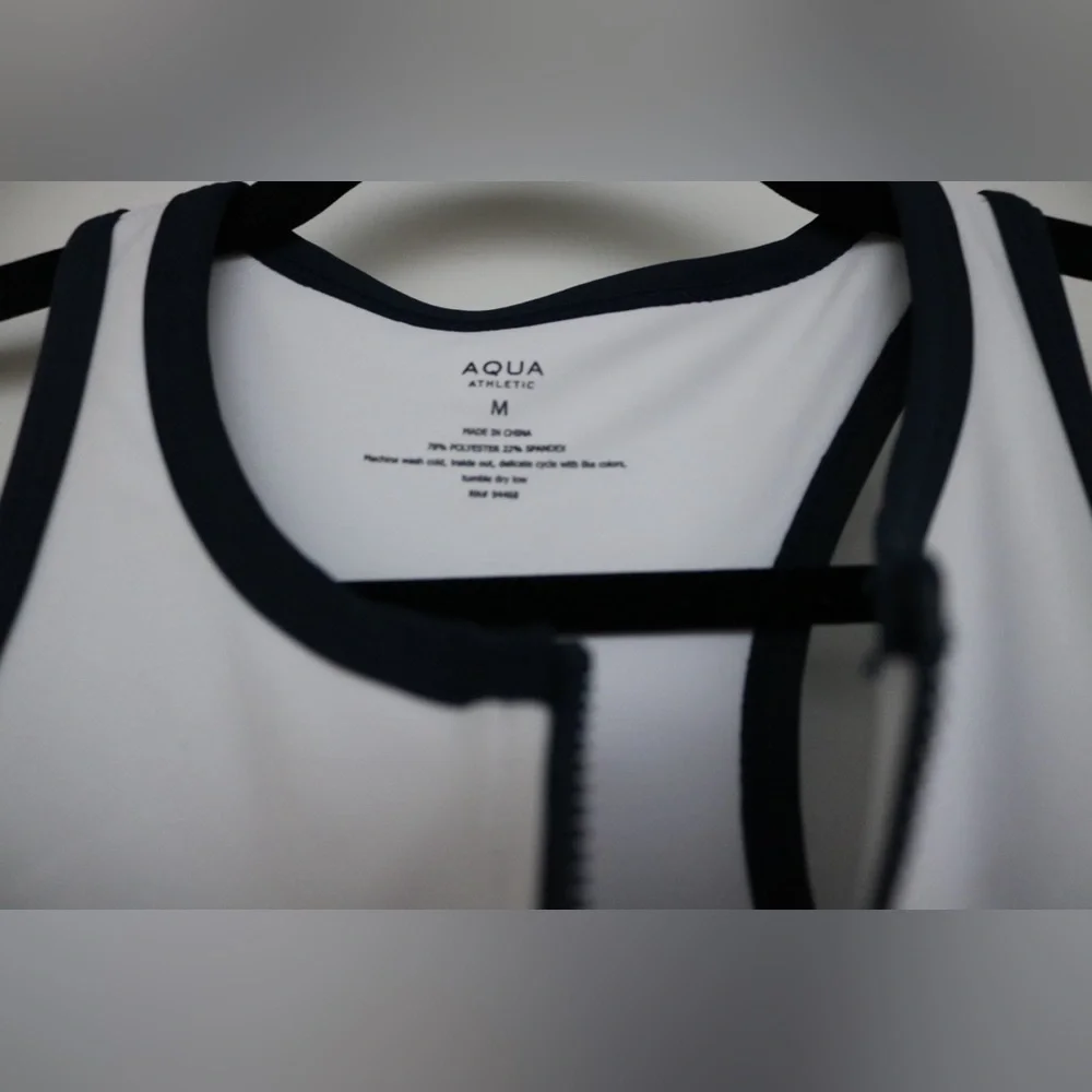 NWT- Aqua- Racerback Short Liner Dress- Size Medium - Picture 4 of 6